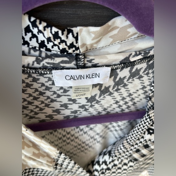 Calvin Klein Mixed Print Blouse Top Size Small - Picture 2 of 3